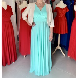 Marizu fashion plus size krásné mint plesové společenské šaty pro plnoštíhlou postavu